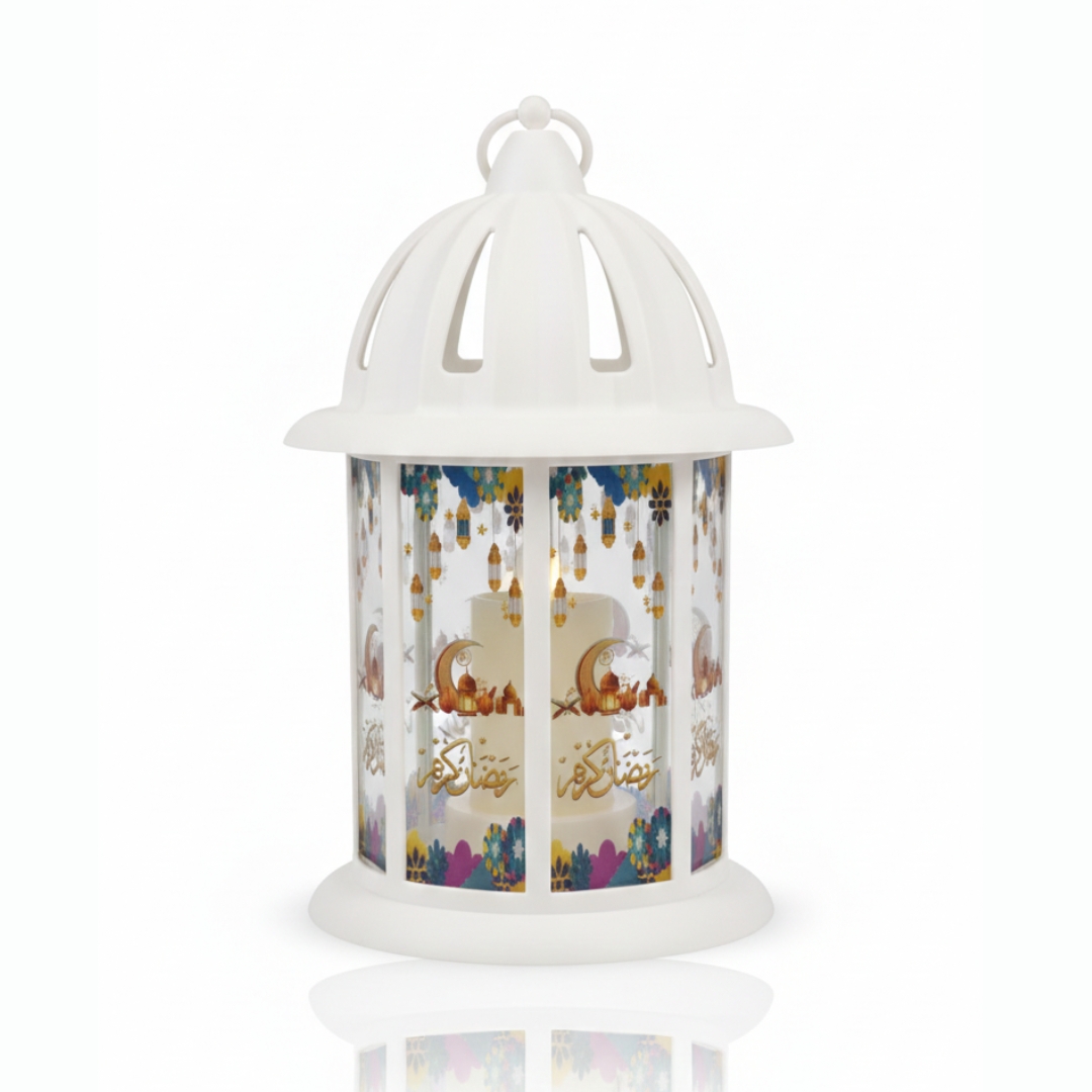 Lantern Acrylic White 123