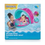 Bestway Splash Star Shaded Baby Boat with UV Careful Canopy, 80 x 85 cm